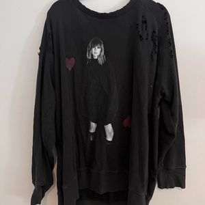 Taylor Swift Distressed Sweater Dress Reputation Merch